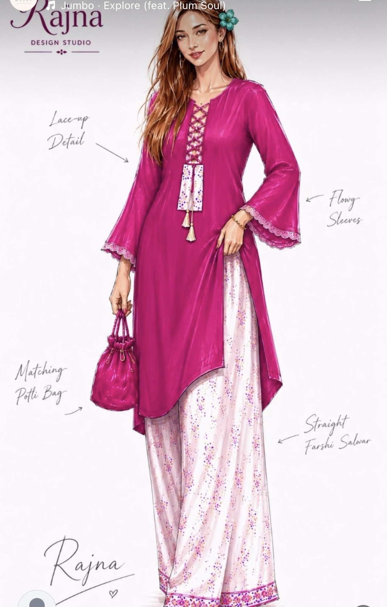 Collection 1 - Plum Farshi Suit